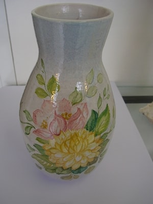 Albisola ceramics by Francesco Guarino - Restorations - Vase restored